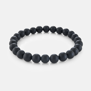 8mm Onyx Bead Bracelet