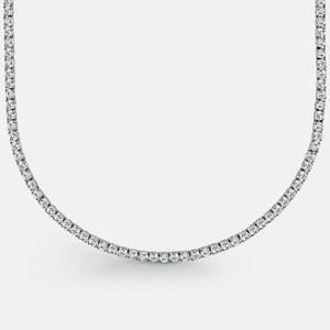 Iced Out 3mm White Tennis Necklace