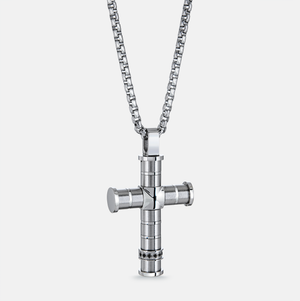 Black Cross Pendant Necklace