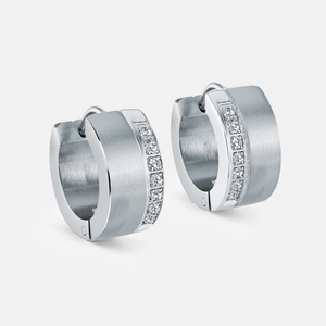 Iced Out Huggie Earrings