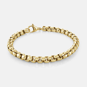 Round Box Link Bracelet