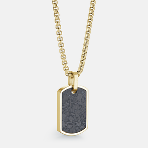 Carbon Fibre Dogtag Pendant